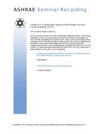 Seminar 23 — Cutting-Edge Japanese Technologies for Zero-Energy Buildings (Part 2)
