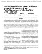 Evaluation of Infection Risk by Coughed Air in a Medical Examination Room: Part 1. Measurement of Infection Risk Using Tracer Gas