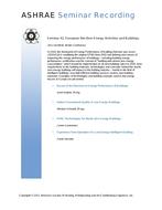 Seminar 42 — European Net-Zero Energy Activities and Buildings