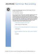 Seminar 18 — Cutting-Edge Japanese Technologies for Zero-Energy Buildings (Part 1)