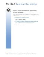 Seminar 25 — Seismic Code Compliance for HVAC Equipment