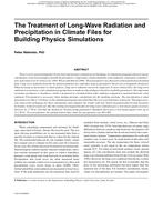 Buildings XI Conference — The Treatment of Long-Wave Radiation and Precipitation in Climate Files for Building Physics Simulations