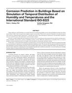Buildings XI Conference — Corrosion Prediction in Buildings Based on Simulation of Temporal Distribution of Humidity and Temperatures and the International Standard ISO-9223