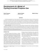 Buildings XI Conference — Development of a Model of Cycling Unvented Fireplace Use