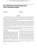 Buildings XI Conference — The TVA Dollar-a-Day Energy Cost 235 m2 Research Home