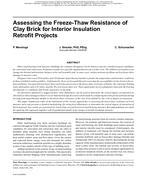 Buildings XI Conference — Assessing the Freeze-Thaw Resistance of Clay Brick for Interior Insulation Retrofit Projects