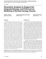 LV-11-028 — Parametric Analysis to Support the Integrated Design and Performance Modeling of Net Zero Energy Houses