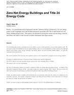 LV-11-C049 — Zero Net Energy Buildings and Title 24 Energy Code
