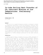 LV-11-C023 — In-tube Boiling Heat Transfer of CO2 Lubricant Mixture at Low Temperatures: Preliminary Results
