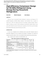 LV-11-C024 — High-Efficiency Compressor Design for HC-600a Refrigerant Using Energy-Saving Household Refrigerators