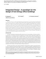 LV-11-C028 — Integrated Design – A paradigm for the design of low-energy office buildings