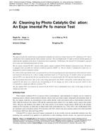 LV-11-C052 — Air Cleaning by Photo Catalytic Oxidation: An Experimental Performance Test