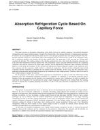 LV-11-C044 — Absorption Refrigeration Cycle Based On Capillary Force