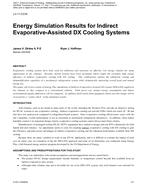 LV-11-C016 — Energy Simulation Results for Indirect Evaporative-Assisted DX Cooling Systems