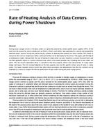LV-11-C026 — Rate of Heating Analysis of Data Centers during Power Shutdown