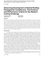 LV-11-C066 — Advancing Development of Hybrid Rooftop Packaged Air Conditioners: Test Protocol and Performance Criteria for the Western Cooling Challenge