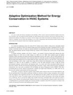 LV-11-C068 — Adaptive Optimization Method for Energy Conservation in HVAC Systems