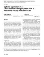 LV-11-026 — Optimal Operation of a Chilled-Water Storage System with a Real-Time Pricing Rate Structure