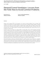 LV-11-C062 — Demand Control Ventilation: Lessons from the Field- How to Avoid Common Problems