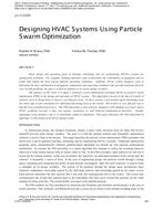 LV-11-C070 — Designing HVAC Systems Using Particle Swarm Optimization
