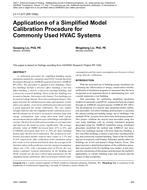 LV-11-017 — Applications of a Simplified Model Calibration Procedure for Commonly Used HVAC Systems