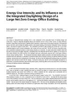 LV-11-C074 — Energy Use Intensity and Its Influence on the Integrated Daylighting Design of a Large Net Zero Energy Office Building