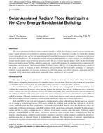 LV-11-C009 — Solar-Assisted Radiant Floor Heating in a Net-Zero Energy Residential Building
