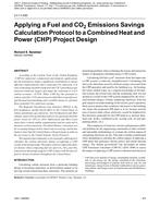 LV-11-030 — Applying a Fuel and CO2 Emissions Savings Calculation Protocol to a Combined Heat and Power (CHP) Project Design
