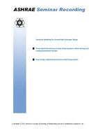 Seminar 17-2 — Hybrid Ground Source Heat Pump Systems