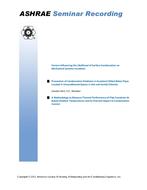 Seminar 26 — The Prevention of Condensation Problems in Mechanical Insulation Systems