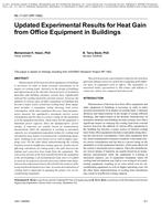 ML-11-031 (RP-1482) — Updated Experimental Results for Heat Gain from Office Equipment in Buildings