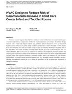 ML-11-C011 — HVAC Design to Reduce Risk of Communicable Disease in Child Care Center Infant and Toddler Rooms
