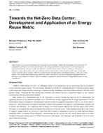 ML-11-C002 — Towards the Net-Zero Data Center: Development and Application of an Energy Reuse Metric
