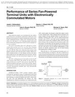 ML-11-036 — Performance of Series Fan-Powered Terminal Units with Electronically Commutated Motors