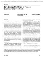 ML-11-032 — Zero Energy Buildings in France: Overview and Feedback
