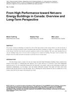 ML-11-C042 — From High Performance toward Net-zero Energy Buildings in Canada: Overview and Long-Term Perspective