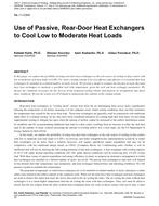ML-11-C004 — Use of Passive, Rear-Door Heat Exchangers to Cool Low to Moderate Heat Loads