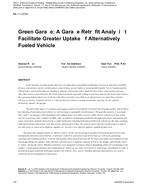ML-11-C019 — Green Garage: A Garage Retrofit Analysis to Facilitate Greater Uptake of Alternatively Fueled Vehicles