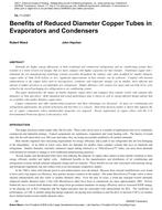 ML-11-C021 — Benefits of Reduced Diameter Copper Tubes in Evaporators and Condensers
