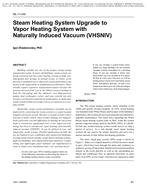 ML-11-030 — Steam Heating System Upgrade to Vapor Heating System with Naturally Induced Vacuum (VHSNIV)