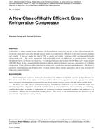 ML-11-C024 — A New Class of Highly Efficient, Green Refrigeration Compressor