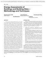 ML-11-002 — Energy Assessments of Buildings and Building SitesÃ¢Â€Â”Methodology and Techniques