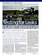 Testing for Leaks in Underfloor Plenums