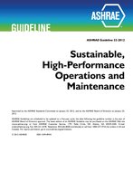 Guideline 32-2012 — Sustainable High-Performance Operations and Maintenance