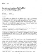 AT-84-08-2 – Component Analysis of Utility Bills: A Tool for the Energy Auditor