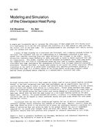 AT-2823 — Modeling and Simulation of the Crawlspace Heat Pump