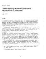 AT-84-17-3 — Are You Keeping Up with the Investment Opportunities at Your Plant?