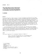 AT-84-12-3 — The Multifunction Damper in Smoke Control Systems
