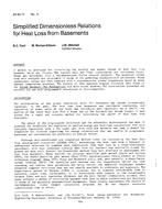 AT-84-11-5 — Simplified Dimensionless Relations for Heat Loss from Basements