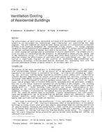 AT-84-05-2 — Ventilation Cooling of Residential Buildings